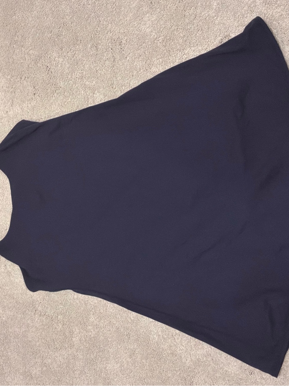 HALARA Navy Sleeveless A-Line Dress